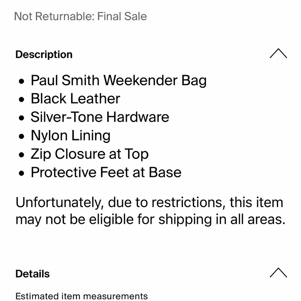 Paul Smith Black Leather Weekender Bag with Multicolor signature strip